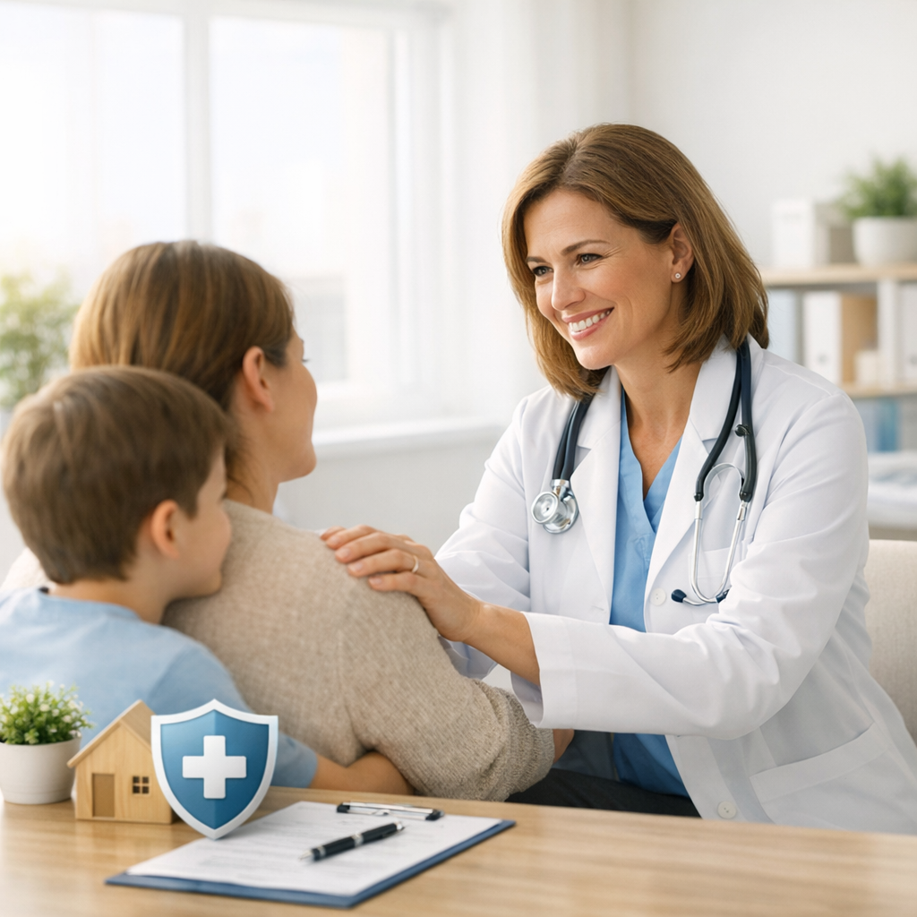 ασφάλεια υγείας οικογένεια φροντίδα